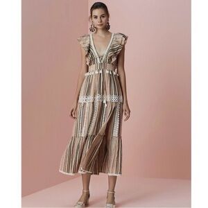 Hemant & Nandita cotton midi dress from Revolve